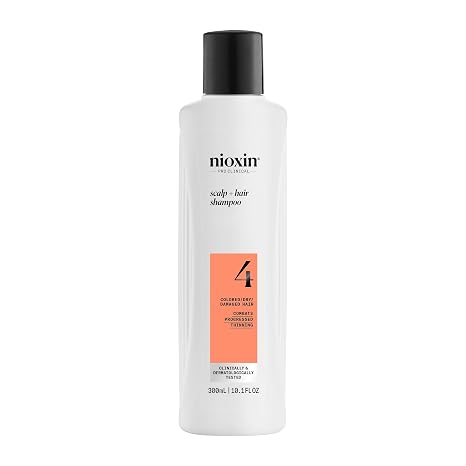 Nioxin Sistema 4 - Shampoo / Conditioner / Treatment - For Dyed and Damaged Hair with Advanced Thinning