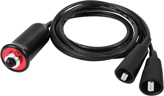 Performance Tool W80586 Heavy Duty Remote Starter for Car and Truck Engines with Push-Button Switch and 5-ft Wire Leads, Black
