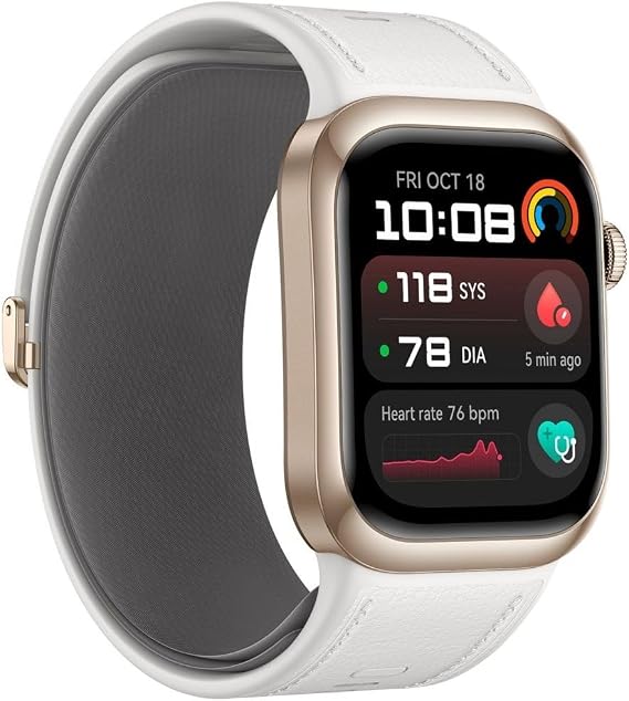 HUAWEI WATCH D2, Smartwatch 1.8 inç AMOLED, Ayaktan Kan Basıncı İzleme, EKG, Uyku Solunum Farkındalığı, SpO2, Hafif ve İnce Tasarım, Sağlık Topluluğu, Akıllı Yaşam Tarzı, Bluetooth Çağrısı, Beyaz