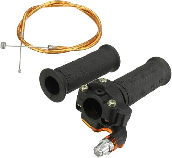 Alamor Restrictable Twist Throttle Cable Set compatible with 47cc 49cc Mini Moto Bike Dirt Bike Quad