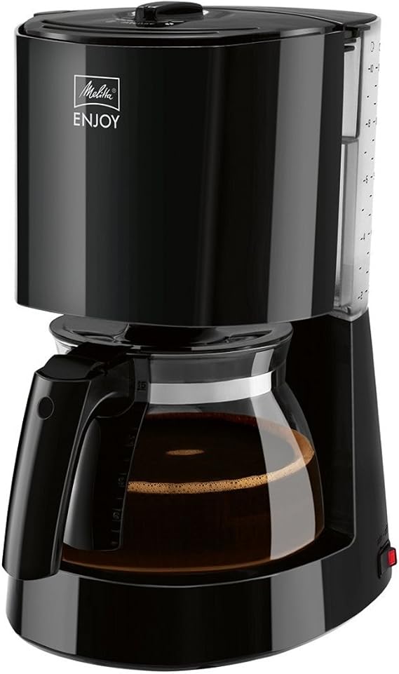 Melitta 1017-02 Freestanding Coffee Maker (Freestanding, Drip Coffee Maker, Black, Jug, Glass, 10 Cups)