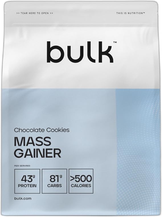Bulk Complete Mass Gainer, Chocolate Cookies, 2.5 kg