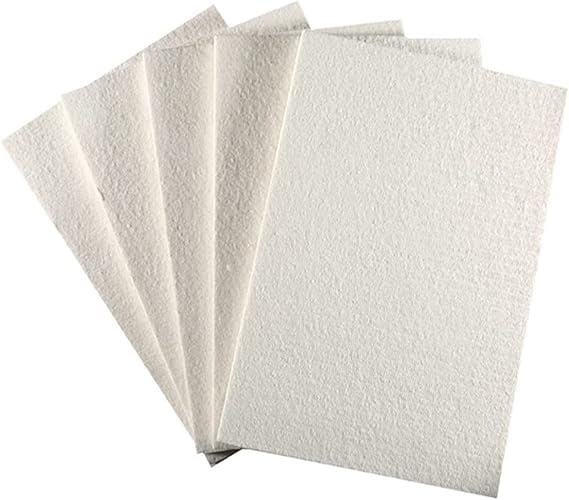 6pc Lightweight High Temperature Resistant Fireproof Ceramic Fiber Insulation Board 300x200x5mm