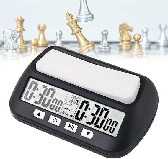 Professional Digital Chess Timer with Delay Bonus