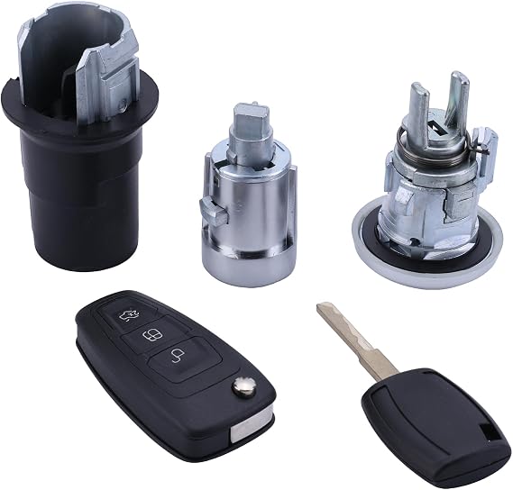 Complete Lock Set with Flip Remote Key Fit for Ford Transit Custom MK8 2015-2020 2226990, GK31-V22050-CB