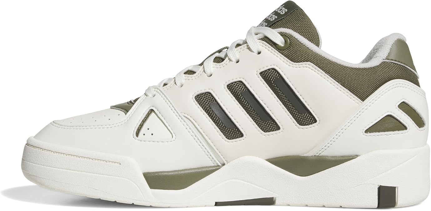 adidas Men's Midcity Low Shoes, Off White/Olive strata/Shadow Olive, 5 UK