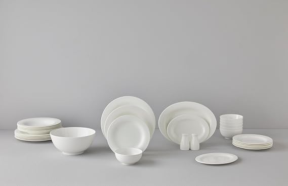 Be Original Aristo 30 Parça Bone China Porselen Yemek Takımı – 6 Kişilik, Modern Minimalist Tasarım