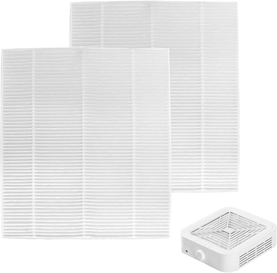 CGBE 2PCS Nail Dust Collector Filter Replacement Dust Collector Filter Nail Dust Suction 20 x 17cm