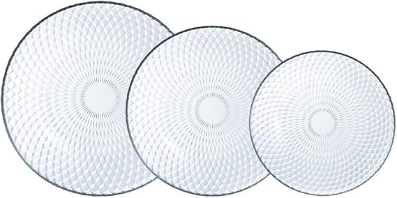 Luminarc Pampille Clear Glass Tableware 18 Pieces - 6 People