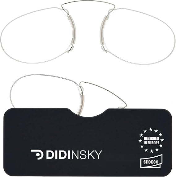 DIDINSKY CherryReading glasses for men and women. Portable glasses With Pocket Hard Case. Stylish frameless glasses for Optimal comfort. Fashion glasses. 4 colors – LOUVRE