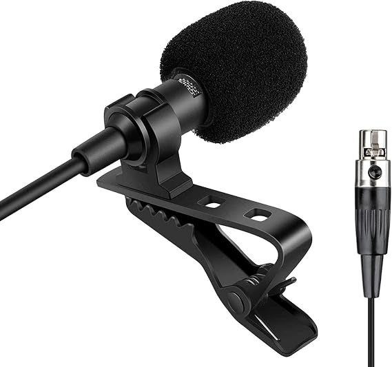 AKG Samson Kablosuz Verici ile Uyumlu Yaka Mikrofon Yaka Mikrofonu - Tek Yönlü Kondenser Mikrofon - Mini XLR TA3F Fiş