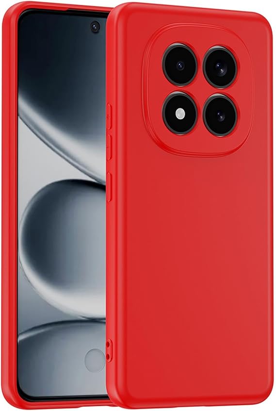 Microsonic Xiaomi Poco M8 Pro için Kılıf Groovy Soft Kırmızı [Poco M8 Pro ile Uyumlu Kılıf - Kırmızı]