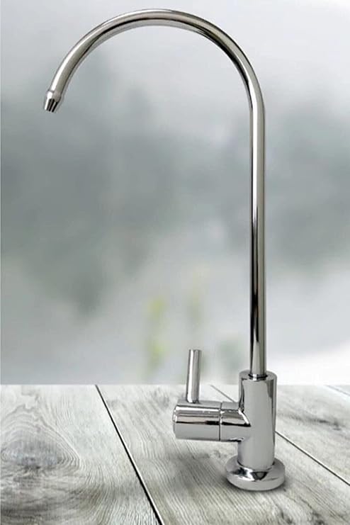 Su Arıtma Cihazı Musluğu - Tüm Cihazlara Uyumlu Gümüş Renk Standart Lüks Batarya - Reverse Osmosis Faucet