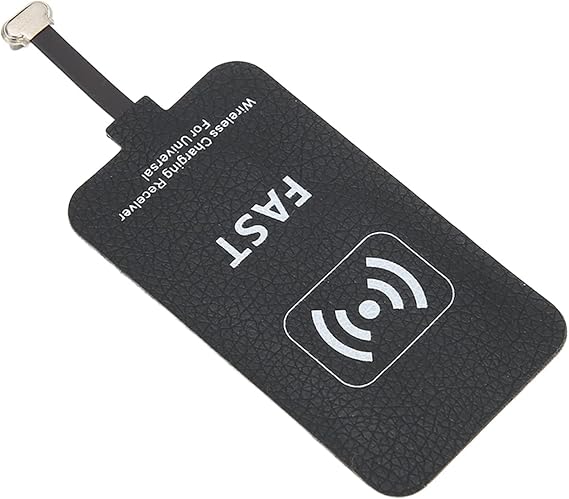 Micro USB Wireless Charging Receiver, 5V 2A 10W Wireless Qi Charger Adapter, Micro USB Cellphone Charging Receiver Module for USB B Android Cell Phones