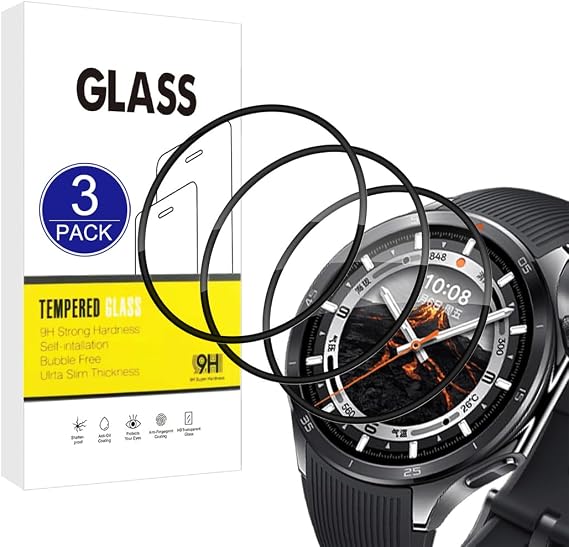 [3 Pack Screen Protector Compatible with OnePlus Watch 3,[Scratch Resistant, High Definition][3D Curved Full Cover] Protector for OnePlus Watch 3