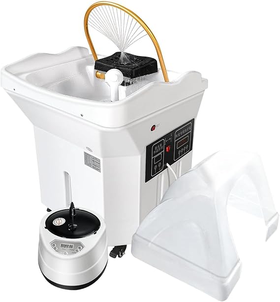 Japanese Head Spa Equipment, Portable Hair Washing Basin,60l Large Water Tank, Water Circulation Shampoo Basin for Home Hair Salon & Beauty Massage Spa