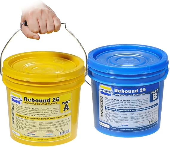 Rebound 25 Brushable Silicone Molded Rubber Gallons