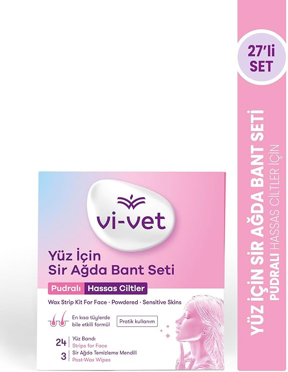 Vi-vet Sir Ağda Bandı (Yüz İçin) Pudralı (Yeni), 24 Adet