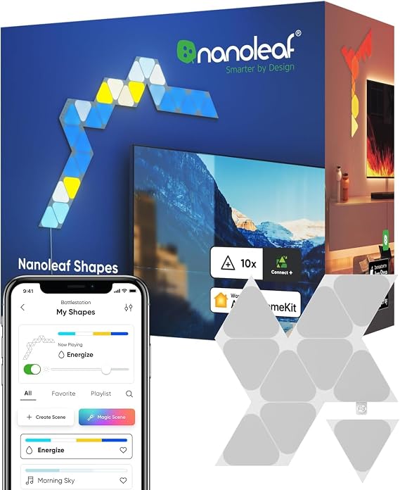 Nanoleaf Shapes Mini Triangles - 10 Pack, Multicolor (Rgbw)