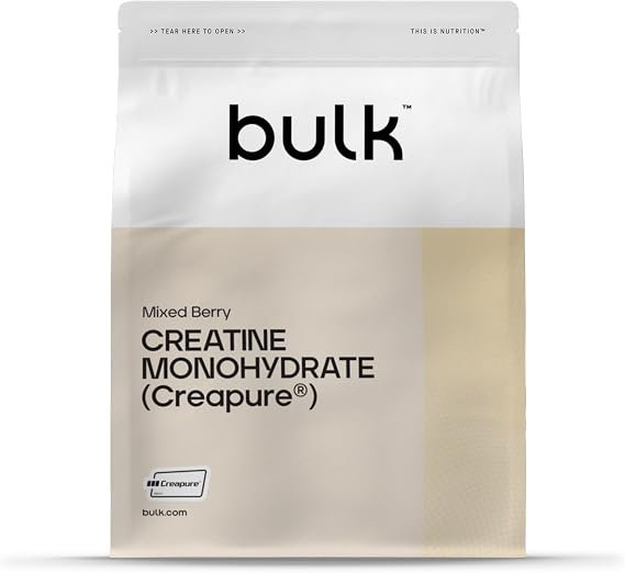 Bulk Creapure Creatine Monohydrate Powder, Mixed Berry, 1000 g