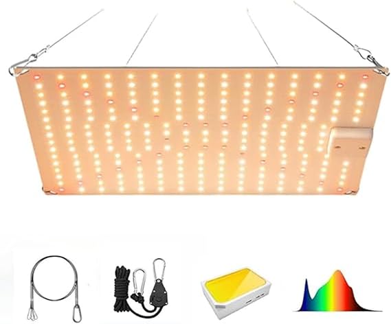 Plant Growing Light, LED Indoor Cultivation Lamp, 600W Equivalent, UV/IR Sun-like Light, Plant LED, 225 LED Lamp, Eliminates Lack of Sunlight, Full Spectrum, Panel Type, Energy Saving Plants,