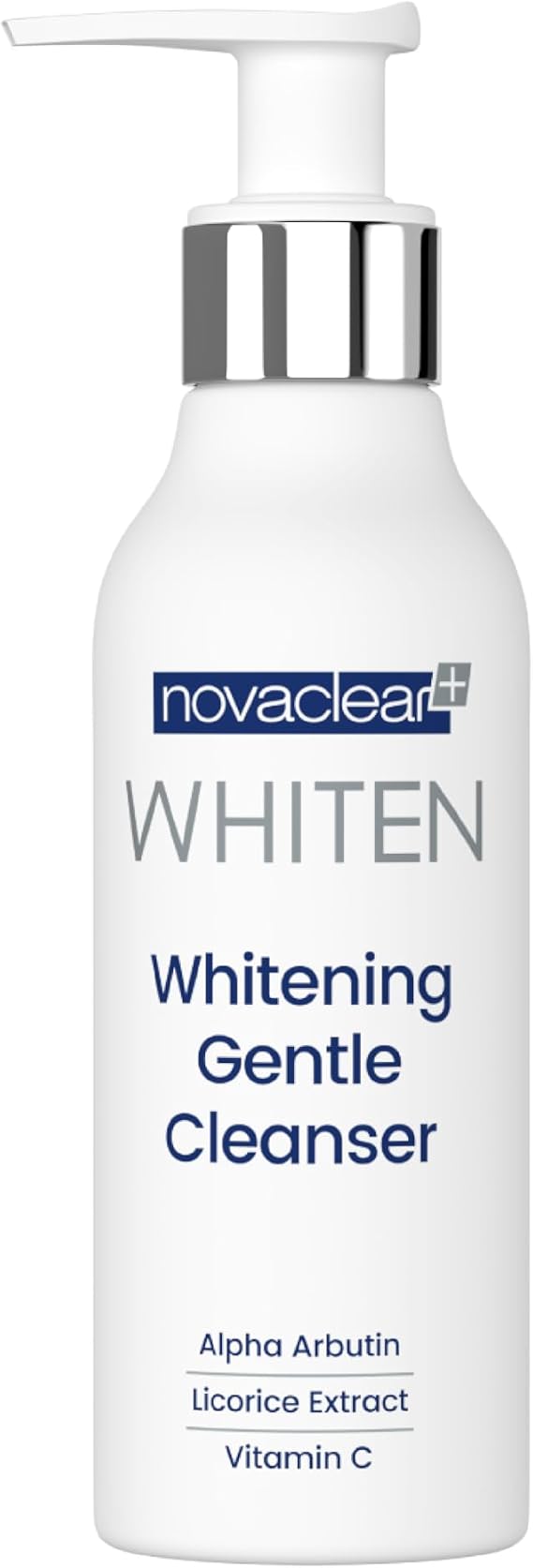 Novaclear Whitening Gentle Cleanser – Face Wash with Alpha Arbutin, Vitamin C & Licorice for Hyperpigmentation, Dark Spots & Uneven Skin Tone, Makeup Remover & Brightening Facial Cleanser 150 ML