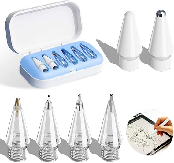 Replacement Tips for Apple Pencil Pro, iPencil Nibs Accessories - Blue