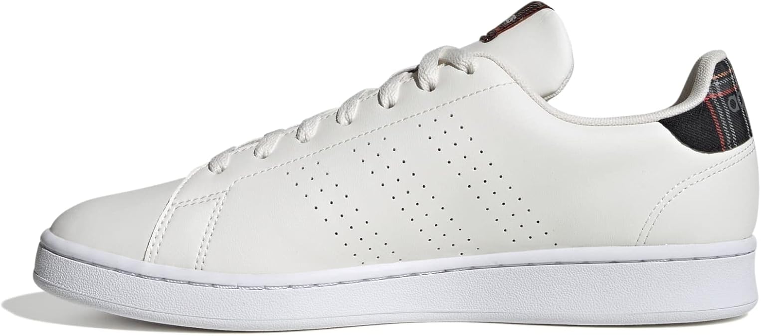 adidas Men's Advantage Sneaker, Chalk White Grey Six Grey Two, 9.5 UK
