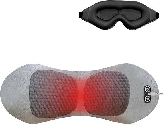 Theraspine Triple Fusion Massager for Back Pain Relief, 3 in 1 Back Therapy with Traction Lifting, Vibration & Heat, Quiet Electric Sciatica Massager, 26° Spine Support (A)