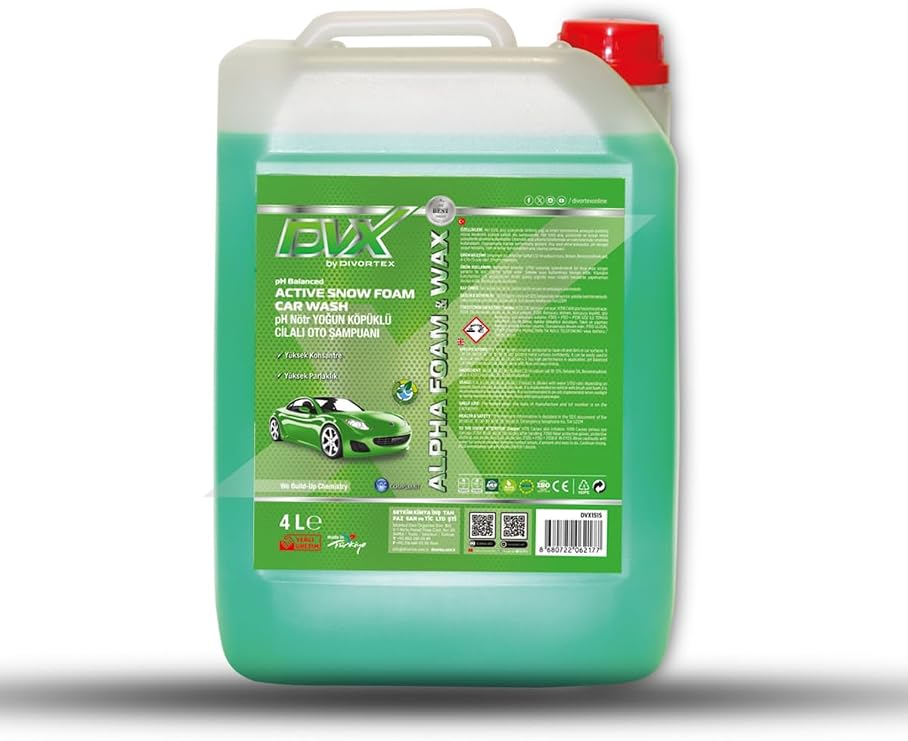 Divortex Alpha Foam Ph Neutral 4 liter Polished Auto Shampoo