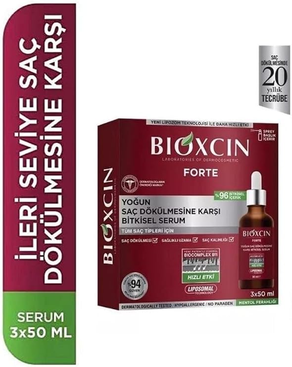 Bioxcin Forte Yoğun Saç Dökülmesine Karşı Serum 3x50 ml, Bioxcin.007