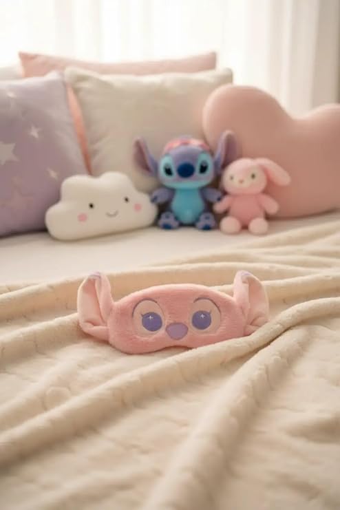 Lilo & Stitch Lisanslı Peluş Uyku Gözlüğü - Angel