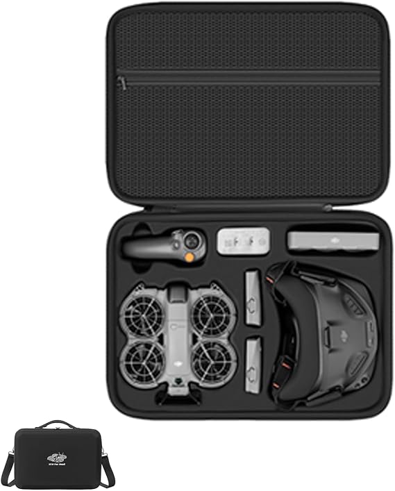 Carrying Case for DJI Neo 2 Motion Fly More Combo, Portable Travel Storage Shoulder Bag for Goggles N3, RC Motion 3, Charging Hub and Other Drone Accessories (Option3)
