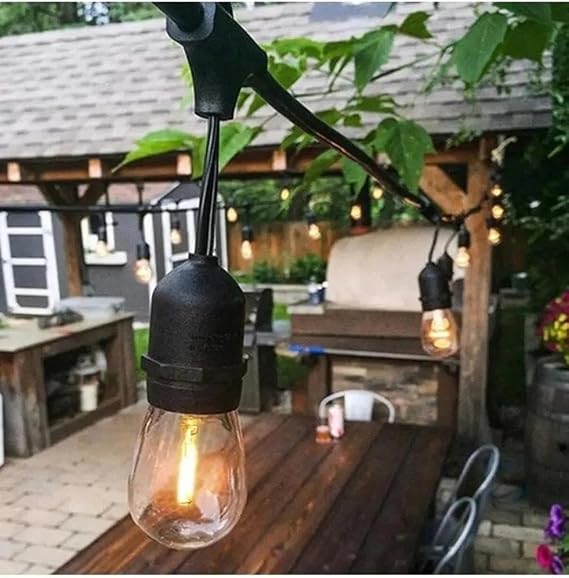 10 Duylu Birbirine Eklenebilir 10 Mt Cata Sarmaşık Dış Mekan Bahçe Aydınlatma Armatürü E27 Ip64 (Ampul Dahil Değildir)