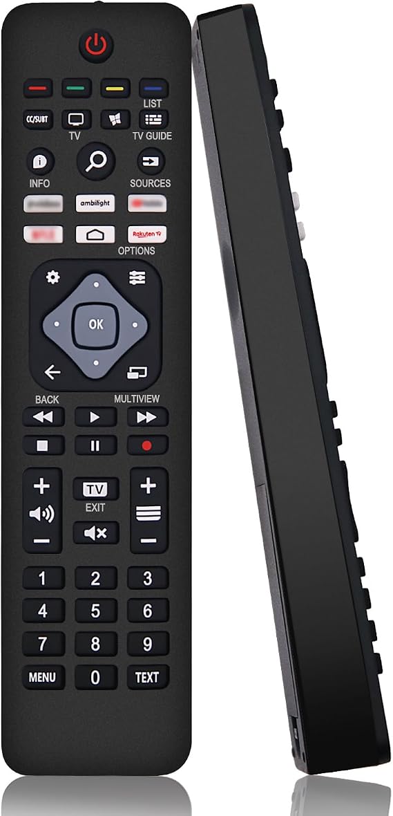 Philips tv Remote Control, Compatible with All Philips Smart TVs, LED, LCD, HDTV, 3D, With 6 Shortcut Buttons