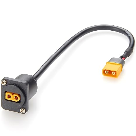 D-Type cable XT60 Male to Female Converter xt60 Panel Mount Extension Pass-Through Flange Coupler Socket