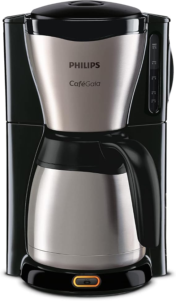 PHILIPS Drip Coffee Maker, Thermal Jug 1.2L, 15 Cups, Stainless Steel