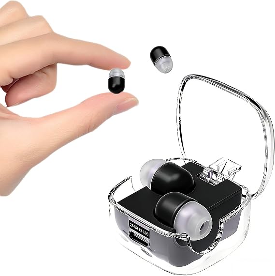 Mini Invisible Small Bluetooth Earbuds For Small Ears Low Profile Tiny Hidden Discreet Smallest Earbuds For Work Invisible Ear Buds Headphones