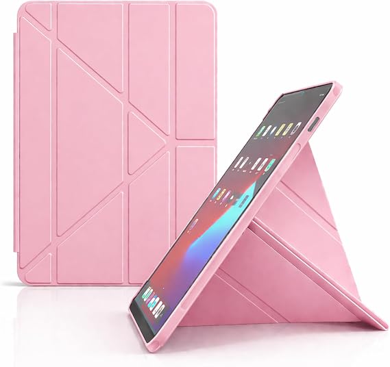 Coverzone Huawei MatePad ile uyumlu 11.5 Kılıf Kalem Koyma Bölmeli Stand Olan Uyku Modlu Suni Deri, Yarı transparan Silikon Arka Yüzey ergonomik yapılı, Attravtive Smart Cover