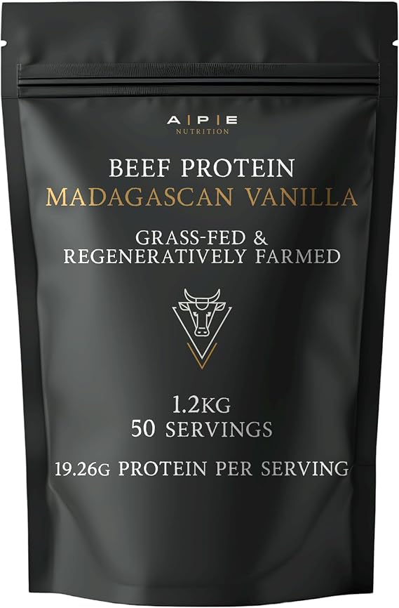 APE Nutrition Beef Protein Powder Madagascan Vanilla Grass-Fed 1.2KG