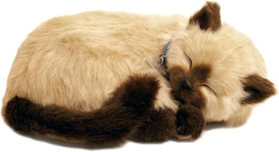 Perfect Petzzz ® The Original Breathing Pet Siamese Kitten New Huggable Soft Version Plush Toy Gift Bundle