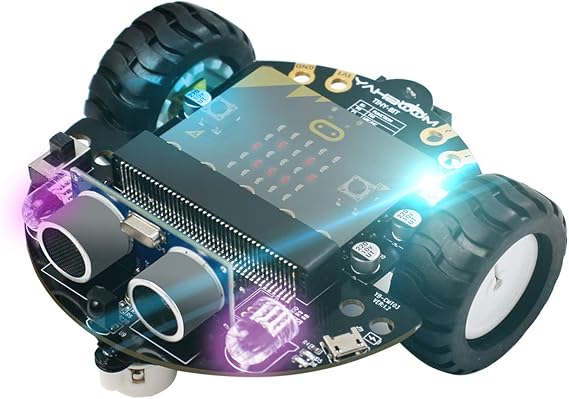 Yahboom Robotics Kit Micro bit V2 V1.5 DIY Coding Car Science Building Kit Learning Educational STEM Projects（Without Microbit）