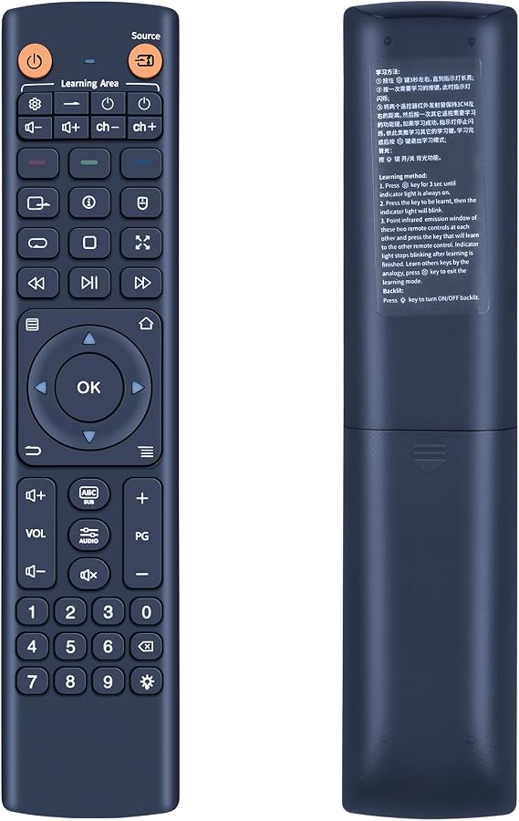 Media Player Replacement Remote Control Compatible with Zidoo V11 X8 X9S X10 X6 H6 Pro X5 X1ii X9S Z9S Z9X Z9X Pro X10 Neo S TV Set Top Box