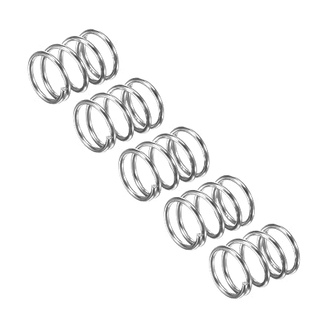 sourcing map Compression Spring, 5Pcs 304 Stainless Steel