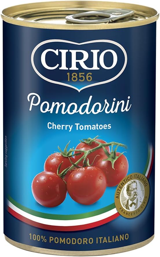 CIRIO Pomodorini, Whole Cherry Tomatoes, Italian, Canned, Tinned, 400g (Pack of 1)