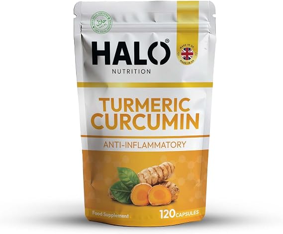 Turmeric Capsules High Strength and Black Pepper with Active Curcumin with Ginger 1380mg - Advanced Tumeric - Each 120 Veg Capsules