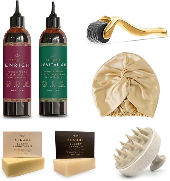Besque Hair & Scalp Transformation Kit, Natural Hair Care Bundle