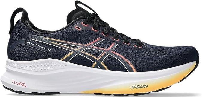 ASICS Men's Gel-Kayano 32 Trainers Midnight Black 44 EU