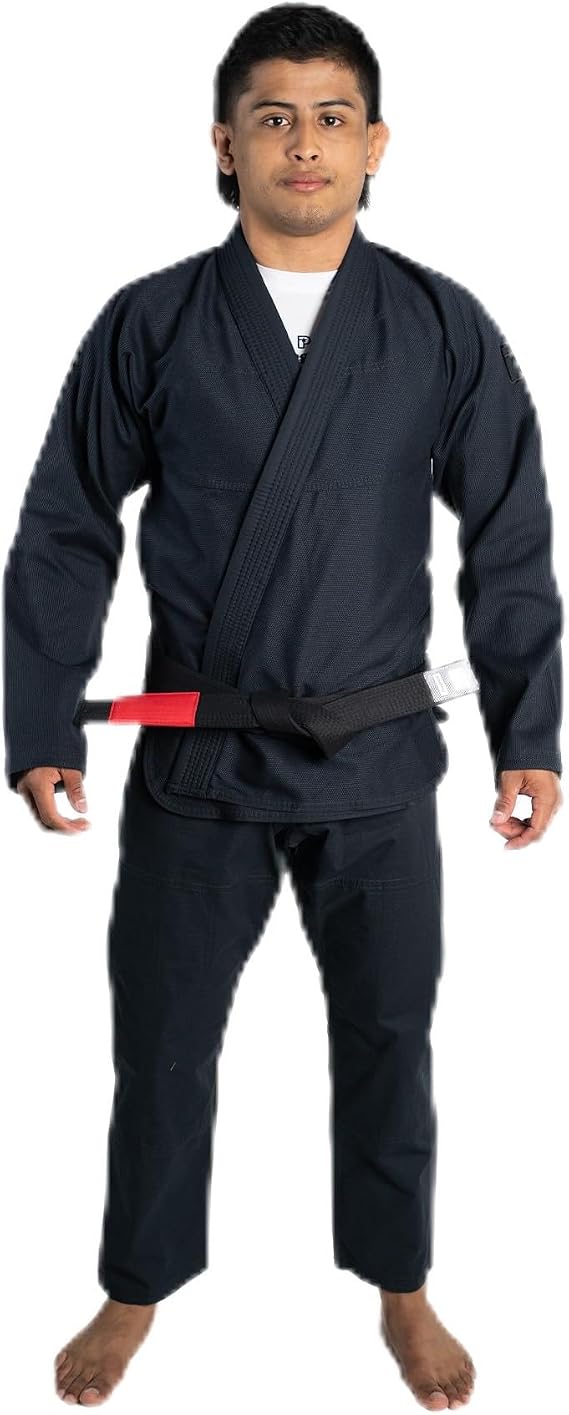 Progress Jiu Jitsu Academy Gi | Lightweight BJJ Gi with Free White Belt | BJJ Kimono for Men & Women | Tear-Resistant Jiu Jitsu Kimono for Training & Competition | Women's & Men's Kimono