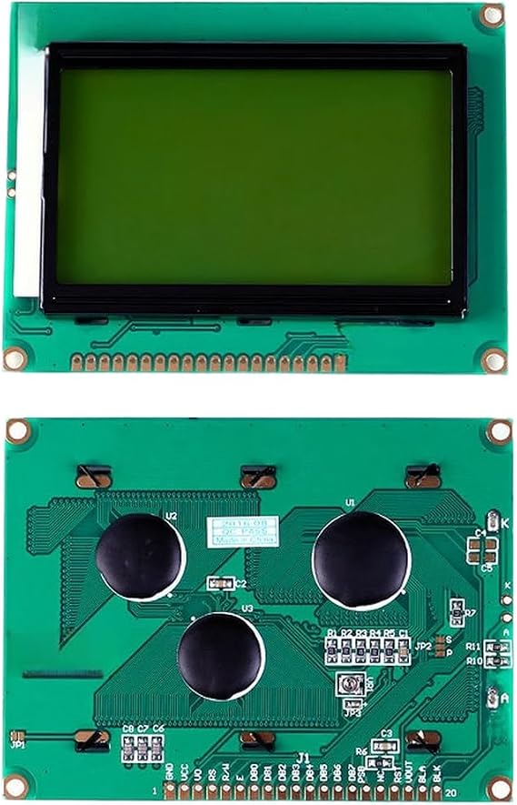 128x64 STN LCD Display Module with I2C Interface, Built-in Chinese Font & LED Backlight for Industrial MCU Applications(B)